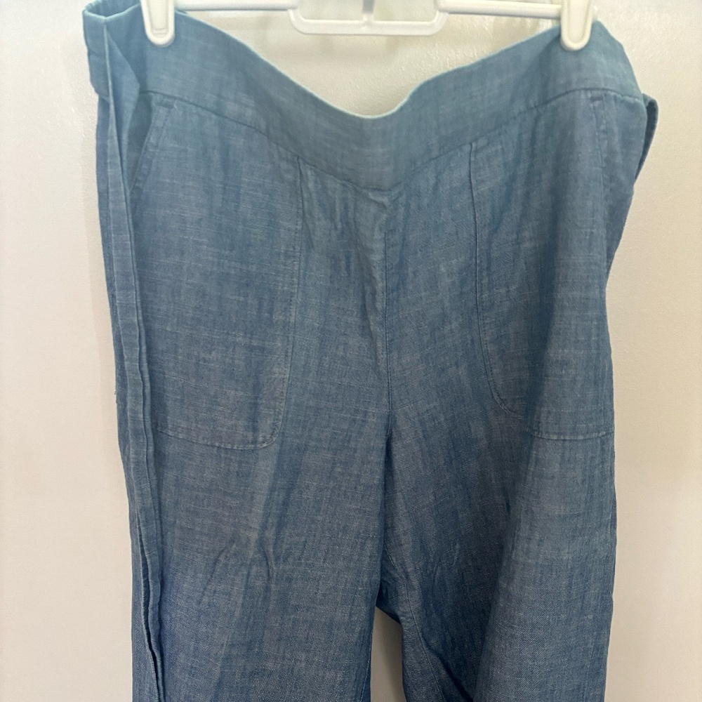 J.Crew Chambray Pull-On Wide Leg Pants - Size 14